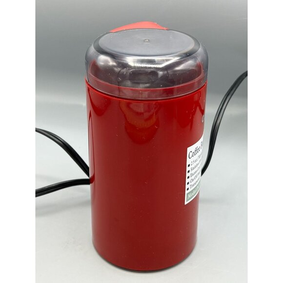 Cuisinart Coffee Bar Coffee Grinder Red Model DCG-20NR Stainless Blades & Bowl - Picture 7 of 13